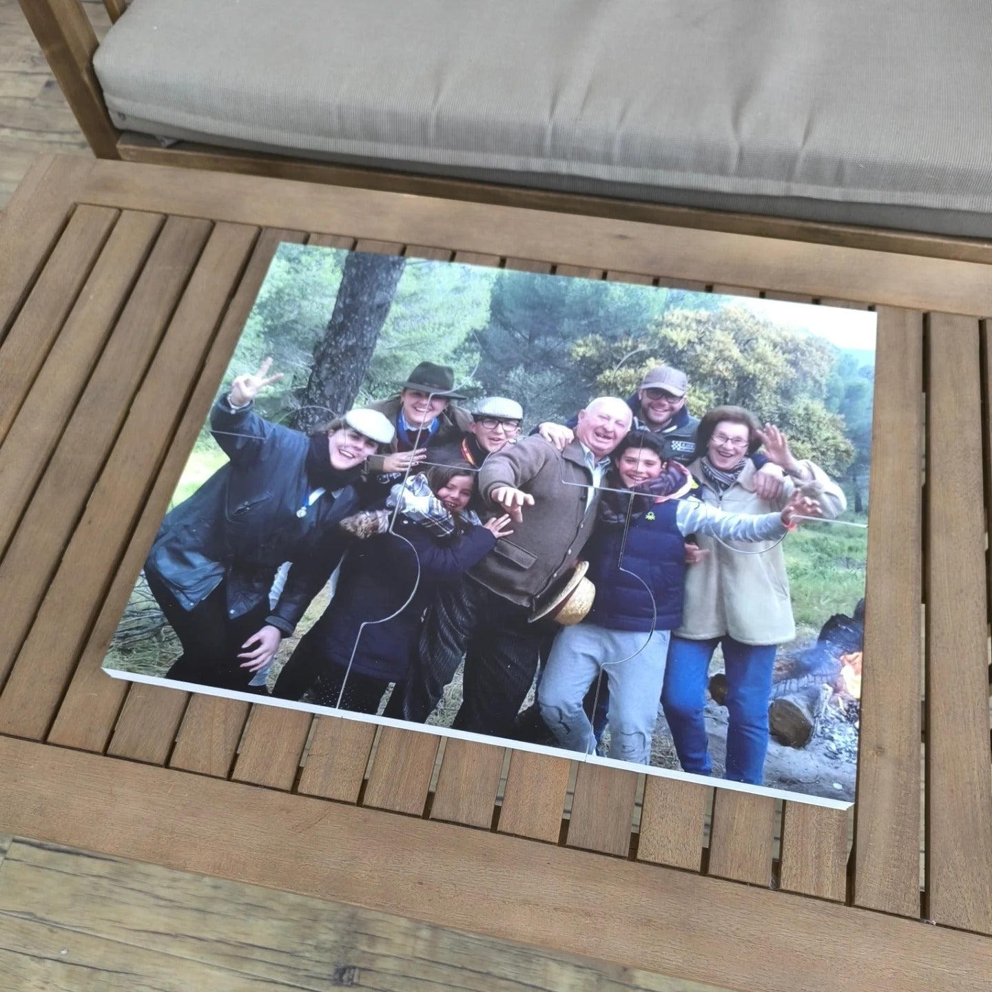 Números con fotografías DISEÑO PREVIO