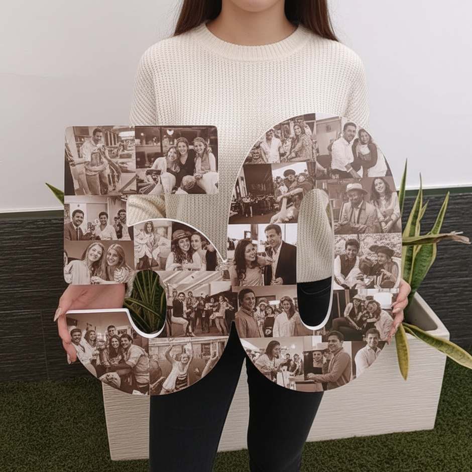 Números con fotografías CIFRAS UNIDAS