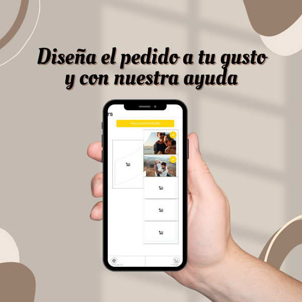 Números unidos con fotografías