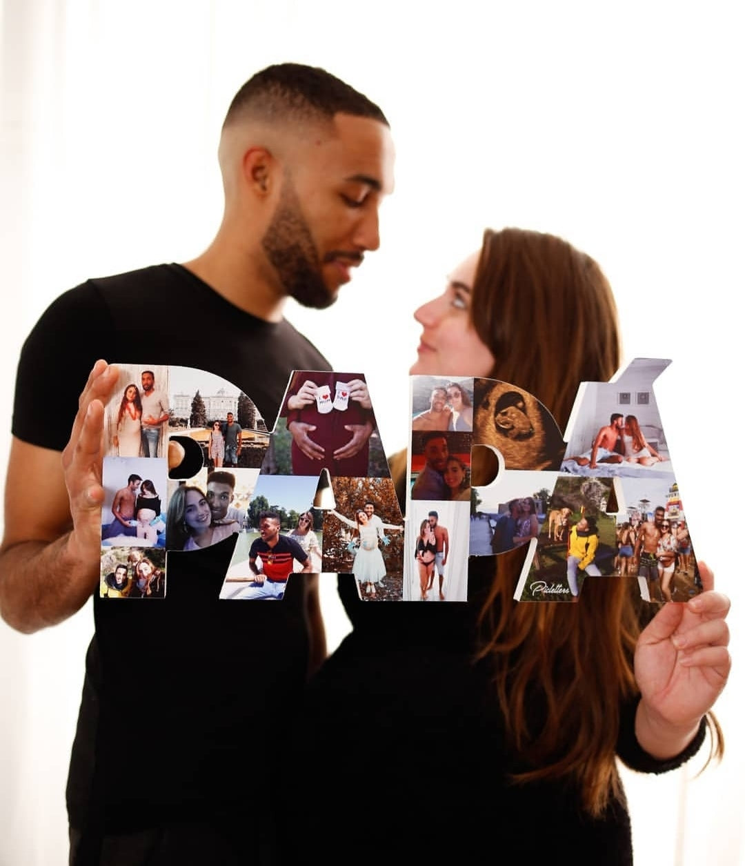 PAPÁ unido mayúscula con fotografías (DISEÑO PREVIO)