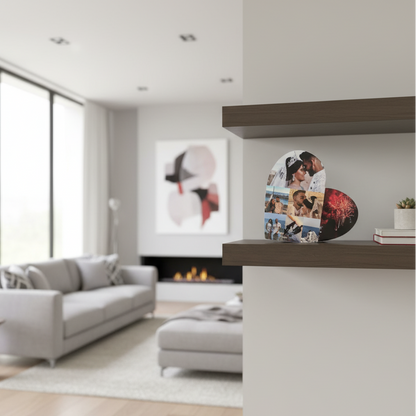 Corazón con fotografías