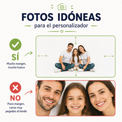 Números decorativos con tus fotos - Cifras unidas entre sí