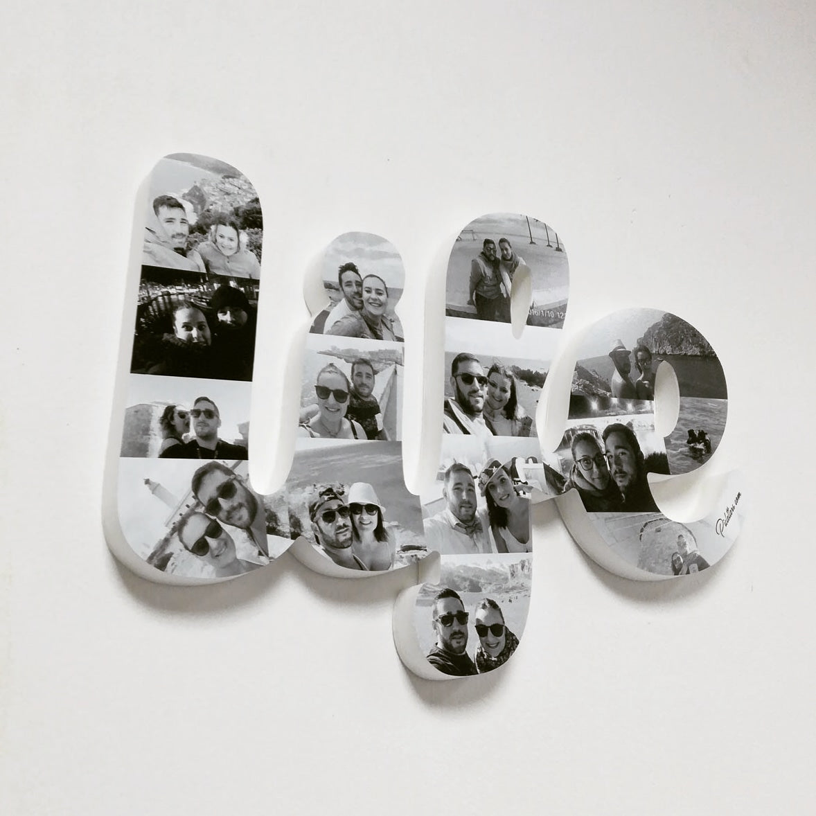 letras con fotografías