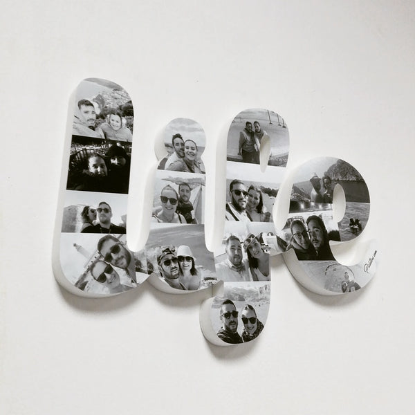 letras con fotografías