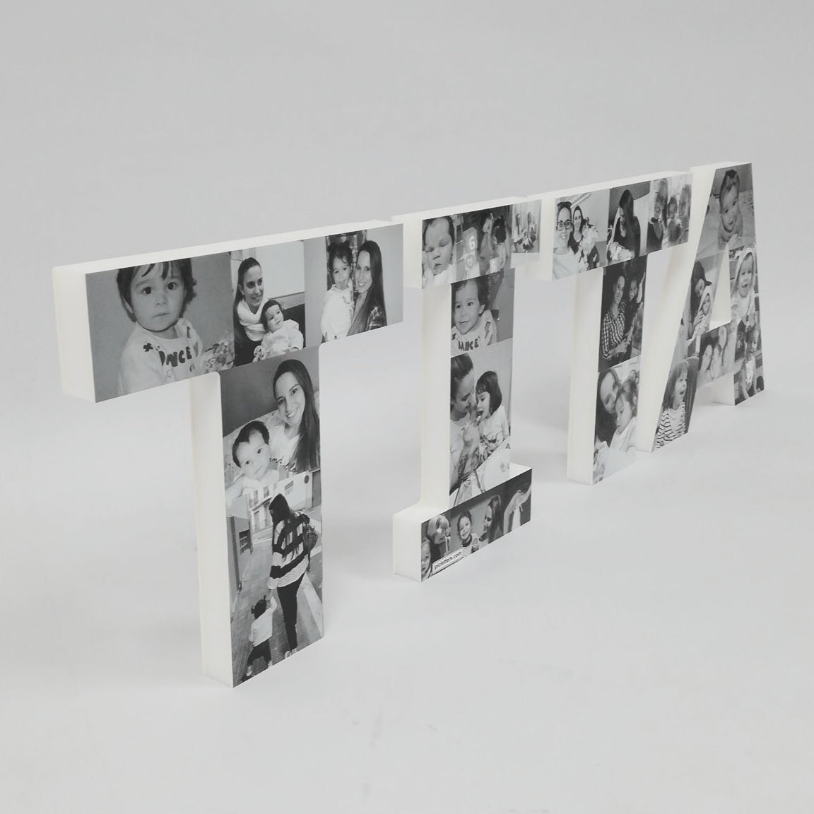letras con fotografías