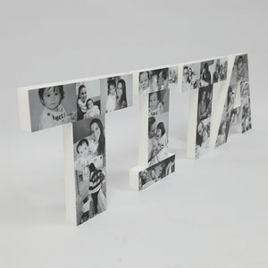letras con fotografías