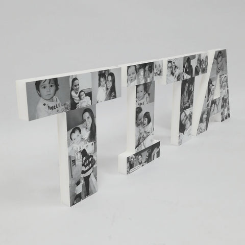 letras con fotografías