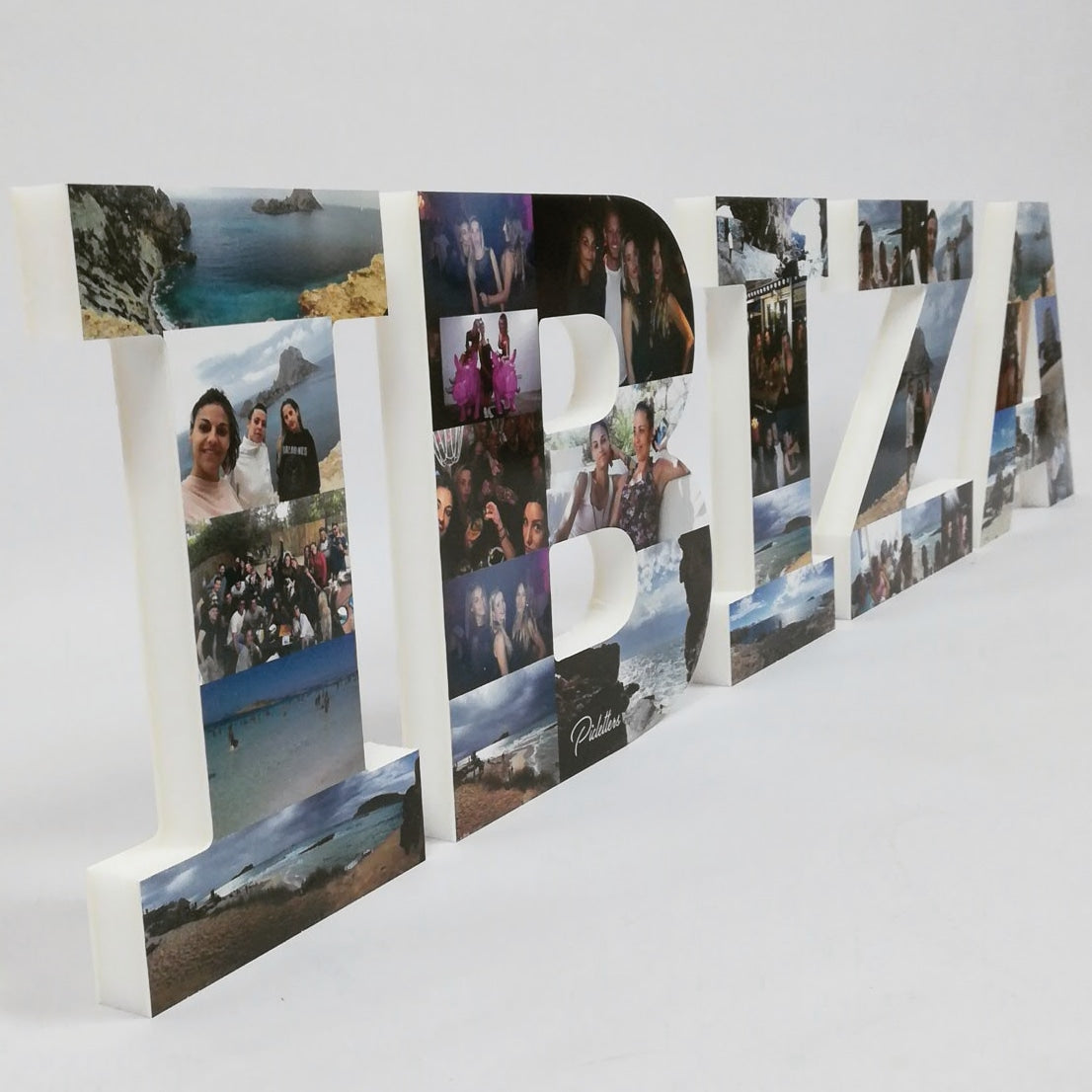 letras con fotografías