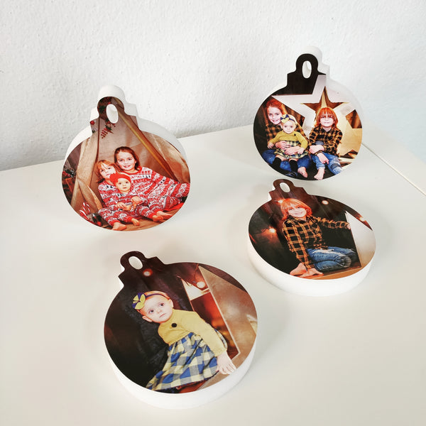 Bolas árbol de Navidad con foto (pack 2 unidades)