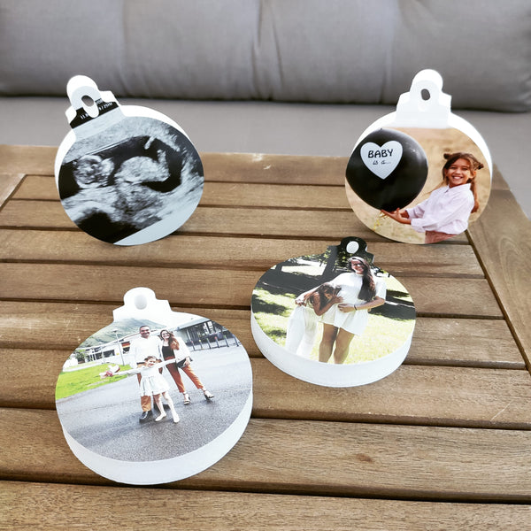 Bolas árbol de Navidad con foto (pack 2 unidades)