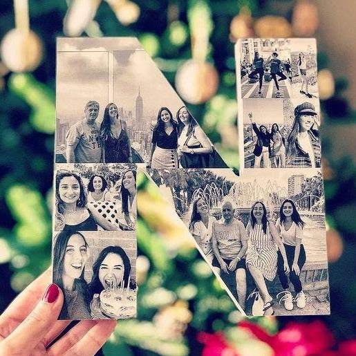 Letra decorada con fotos