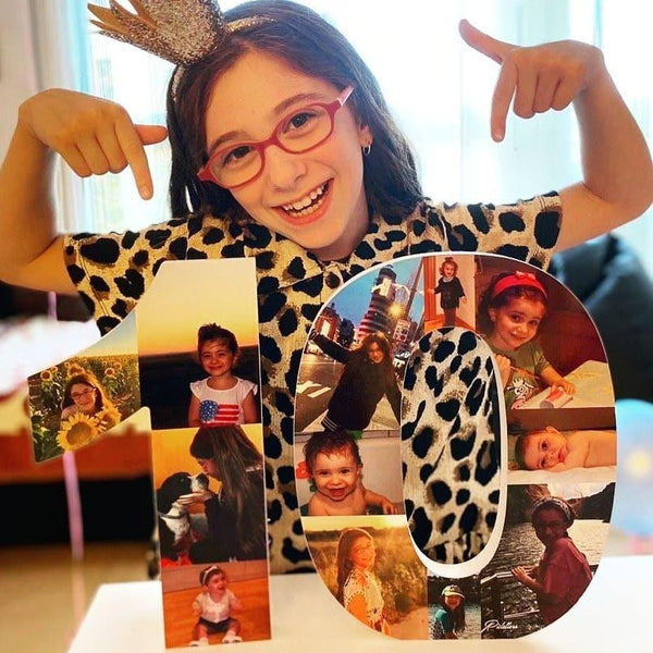 Números con fotografías