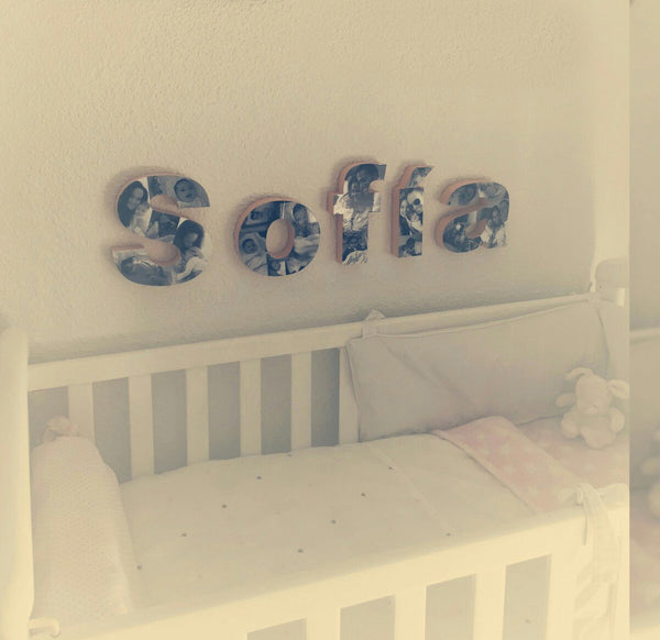 letras con fotografías