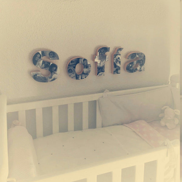 letras con fotografías